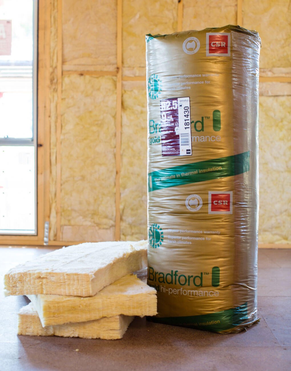 Bradford Gold Batts Hi - Performance Wall Insulation - AKA Acoustics Pty Ltd