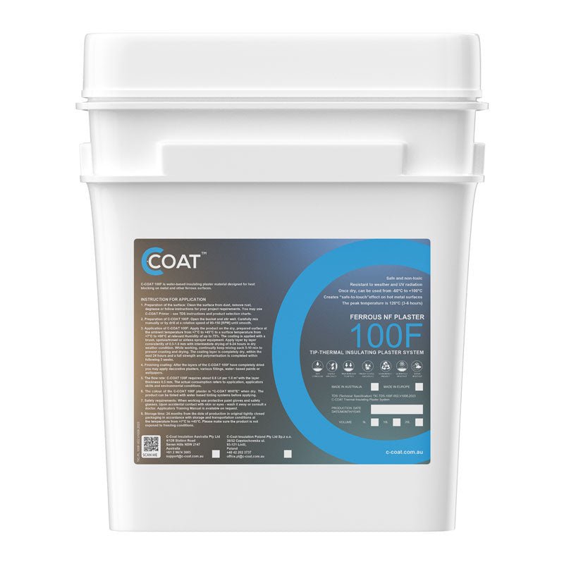 C - COAT 100F Ferrous NF Plaster - AKA Acoustics Pty Ltd