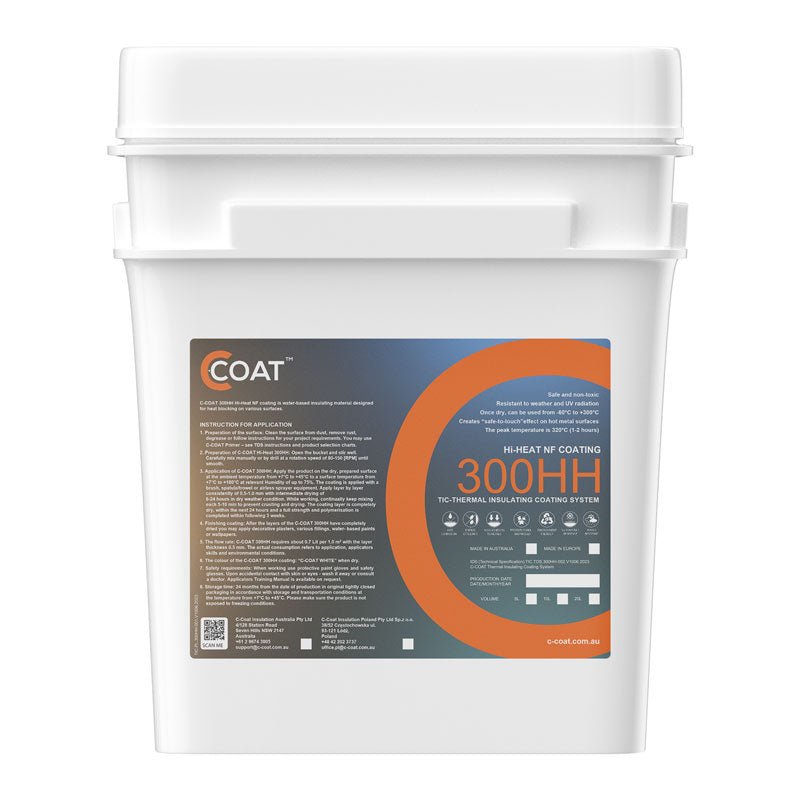 C - COAT 300HH Hi - Heat NF Coating - AKA Acoustics Pty Ltd