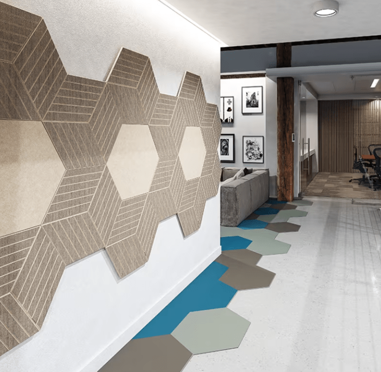 Etch Tiles Hexagon - AKA Acoustics Pty Ltd