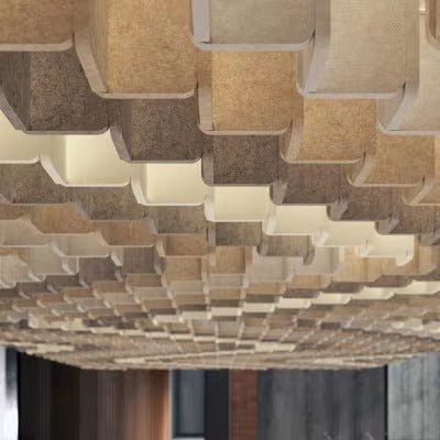 Mesh Baffles Herringbone - AKA Acoustics Pty Ltd