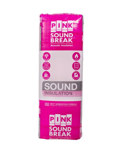 Pink Soundbreak Insulation Batts - AKA Acoustics Pty Ltd