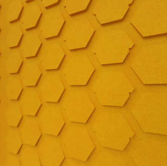 Texture Panel Hexagone - AKA Acoustics Pty Ltd